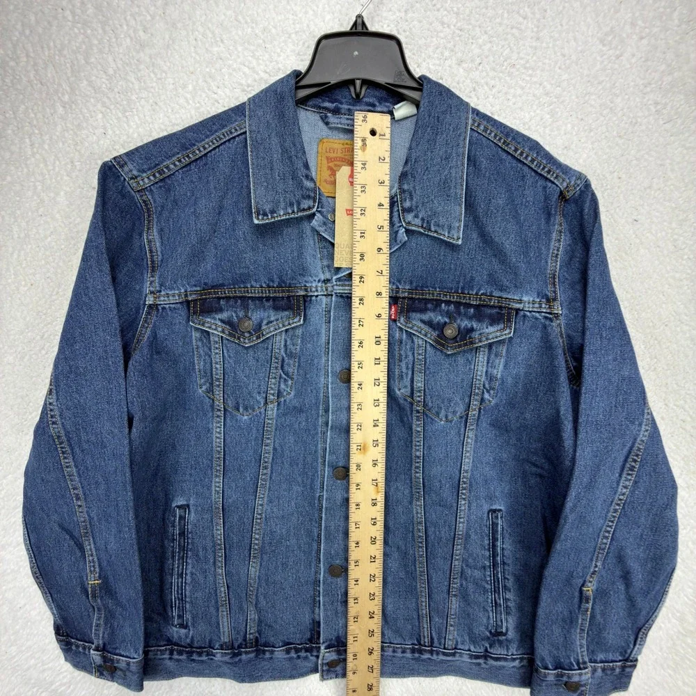Levis Mens Blue Denim Trucker Jacket XXL 72334-0130 NWT